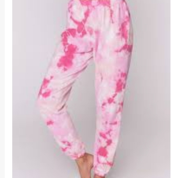 SG Azalea Pink Tie Dye Sessions Lounge Sweatpants
